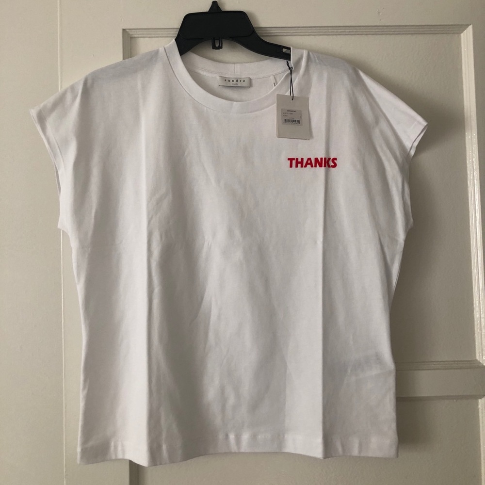 Sandro Paris THANKS tee